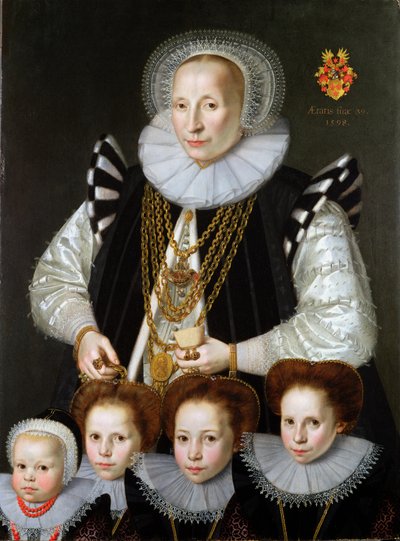 A Pair of Family Portraits by Gortzius Geldorp
